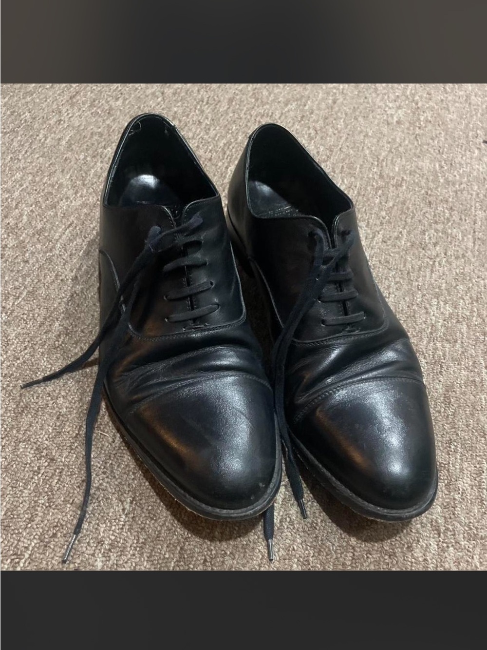 Men’s Black Oxford Dress Shoes